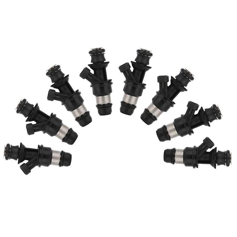 ROADFAR Fuel Injector Parts ROADFAR 3 Holes Engine Fuel Injector Kits Fit for 8.1L 2001 2002 2003 2004 2005 2006 Chevrolet Silverado 2500 HD, 8.1L 2001-2006 Chevrolet Silverado 3500 25348180 Pack of 8 - Image 1